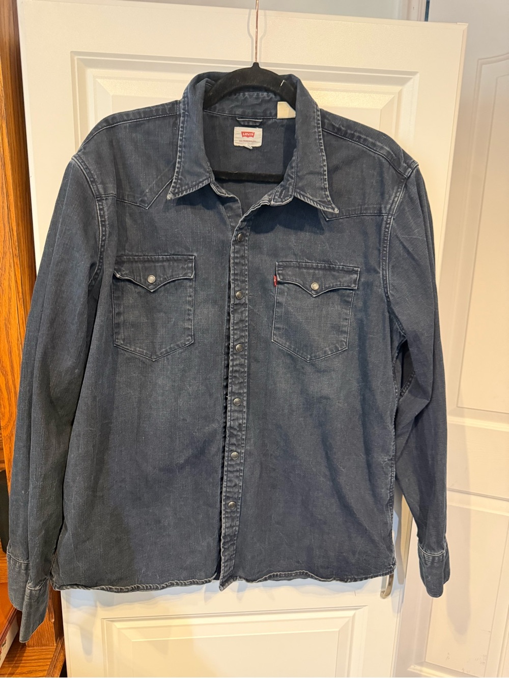 Levi's Black Denim Shirt with Red Tab